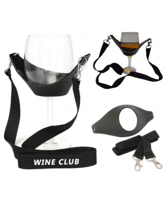 Custom Printed Wine Glass Holder Lanyard