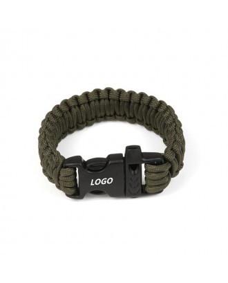 Paracord Survival Wristband With Whistle